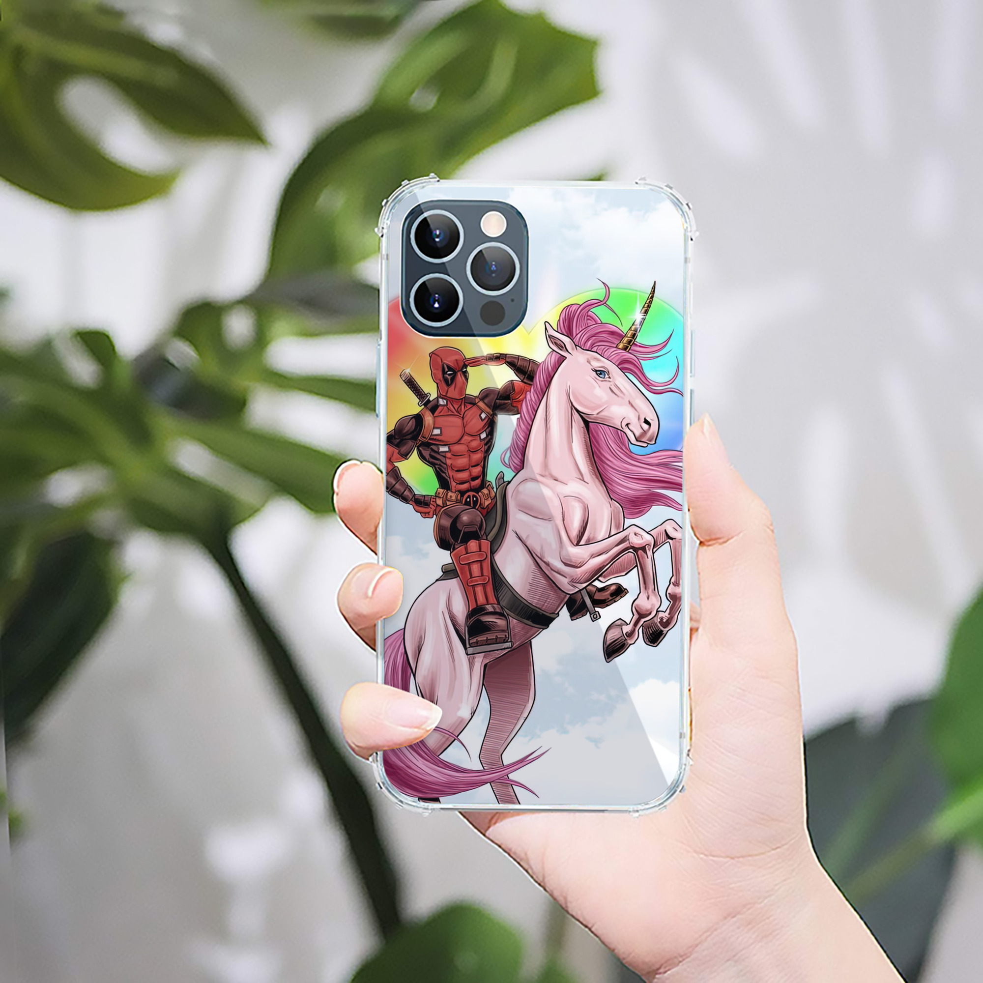 （画像用） Deadpool デッドプール 【iPhone 12シリーズ対応】透明スマホケース（クリアソフトケース）